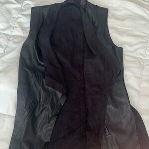 dynamite leather vest size M